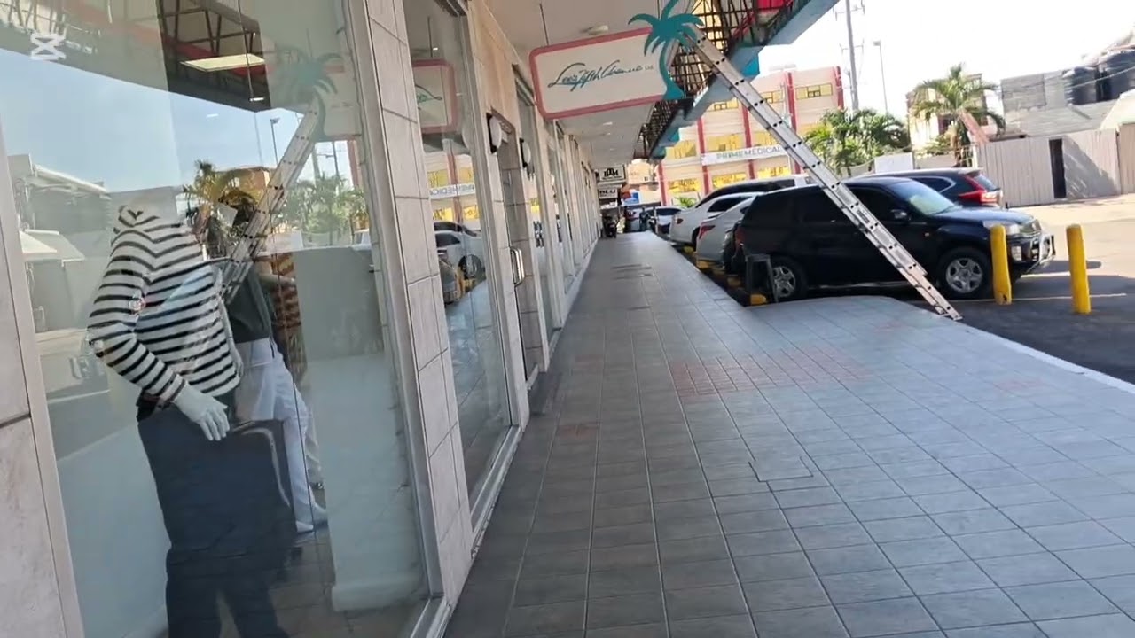 Look at how beautiful Jamaica is, Tropical Plaza in Half Way Tree. 