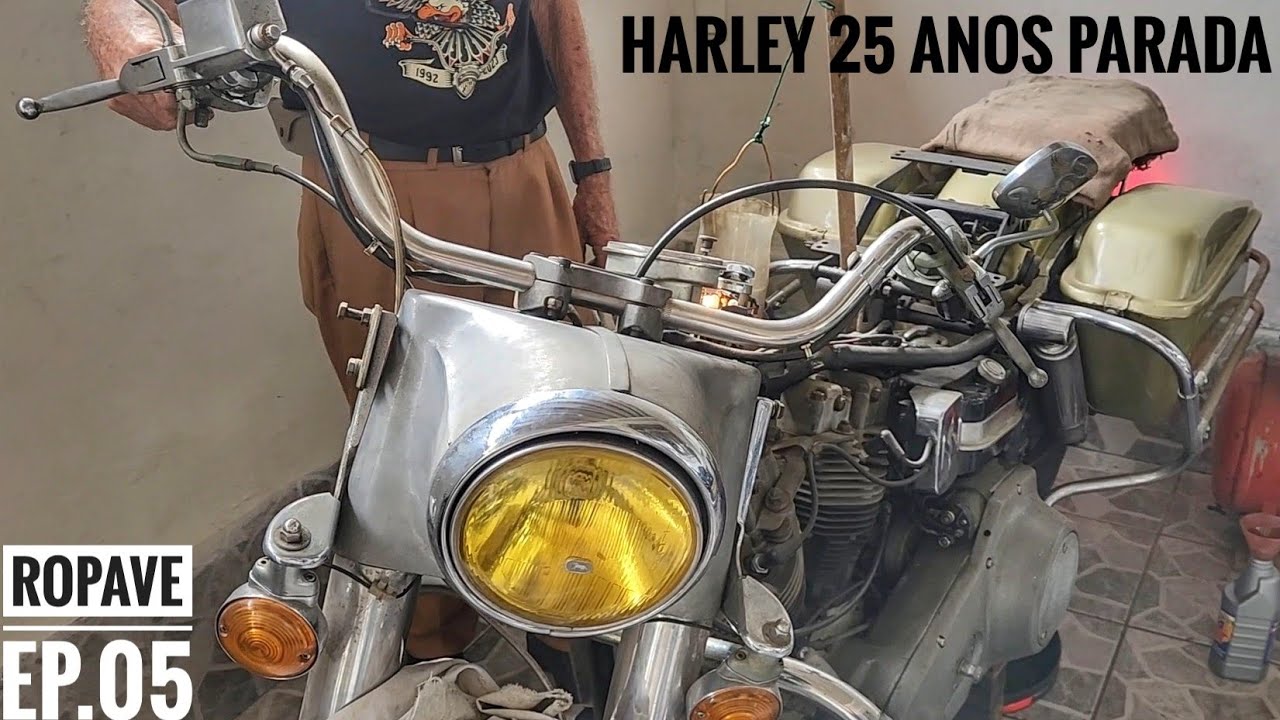 RoPaVe05: RESSUCITANDO uma SHOVELHEAD parada a 25 anos