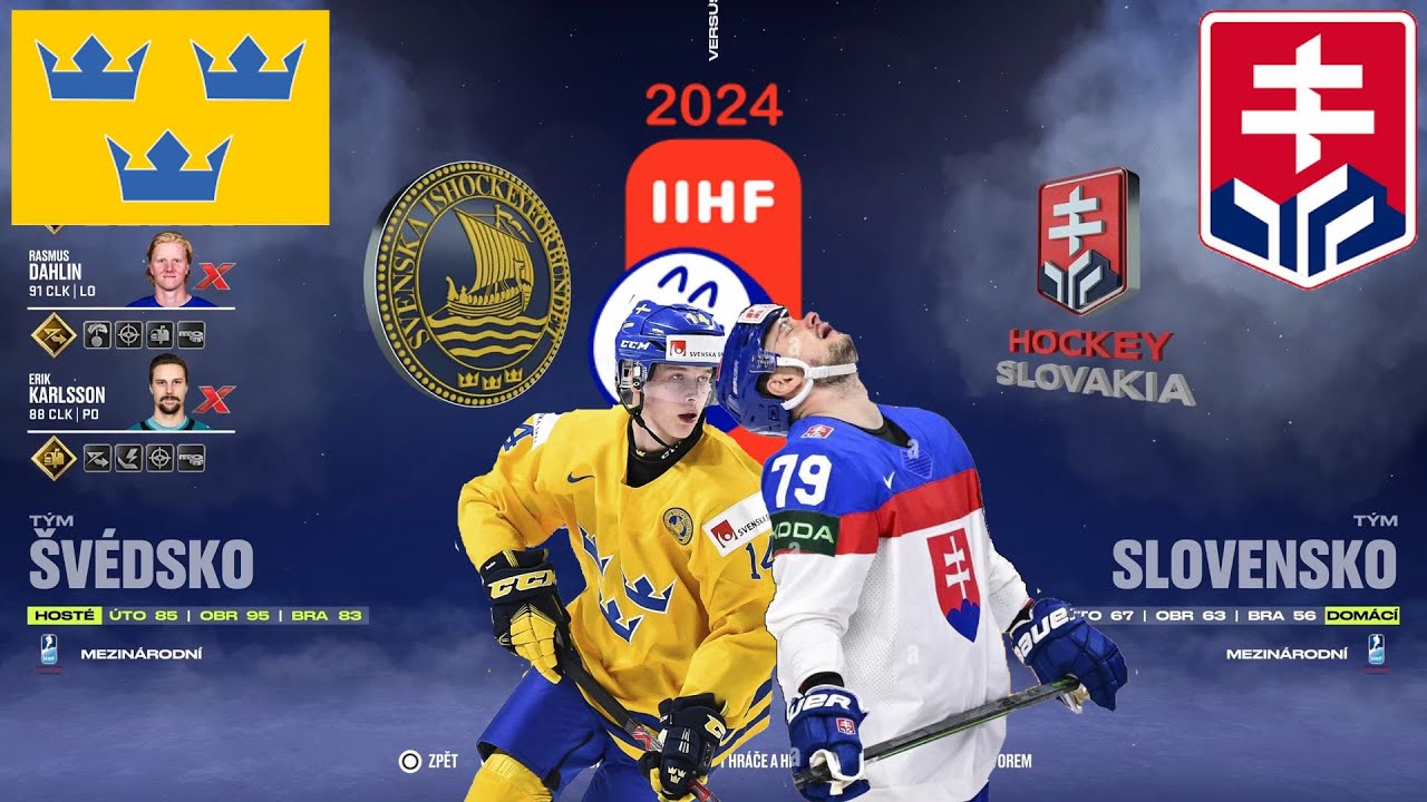 TAK SME SA KONEČNE DOČKALI... | SLOVENSKO VS ŠVÉDSKO | MS 2024 | NHL 24 | PS5 | CZ/SK