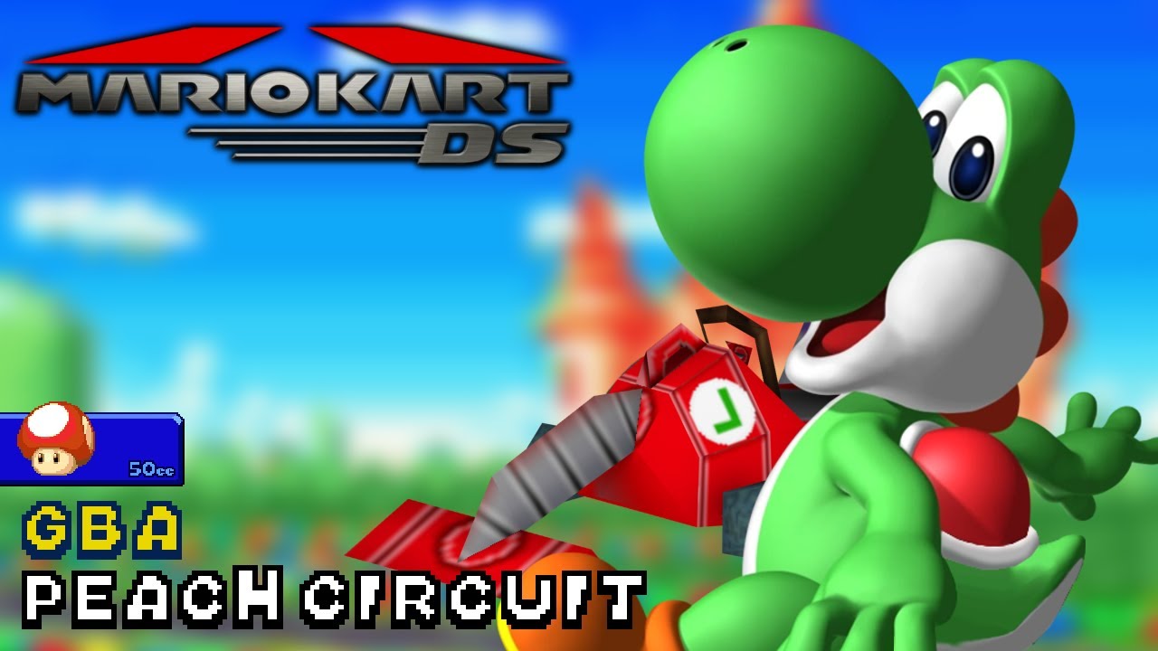 Mario Kart DS - 50cc - Yoshi - Poltergust 4000 - GBA Peach Circuit | Ep. 3571