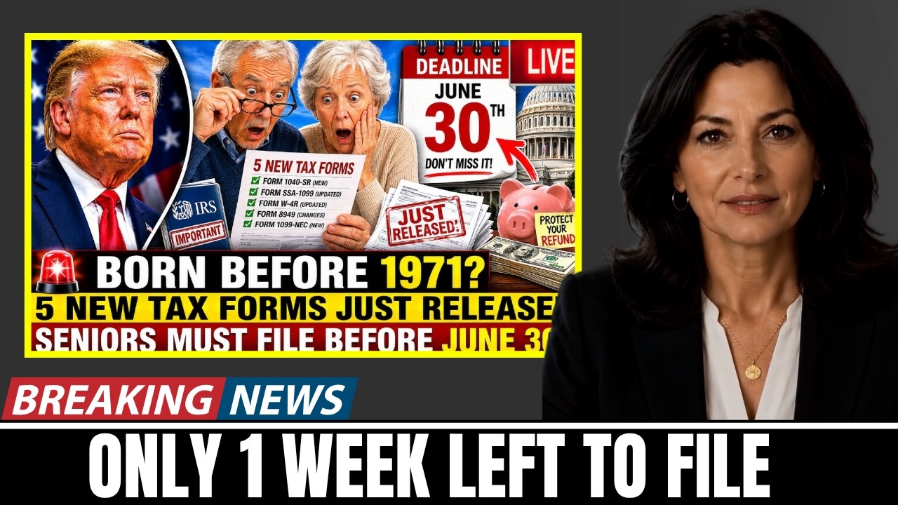 5 NEW IRS Tax Forms Published &mdash; Seniors Born Before 1971 Must File These Before June 30