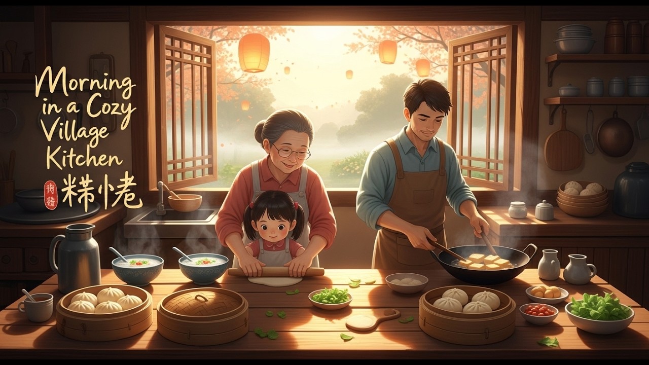 Traditional Chinese Village Kitchen Life 🍲 | Morning Chores, Slow Cooking & Family Warmth