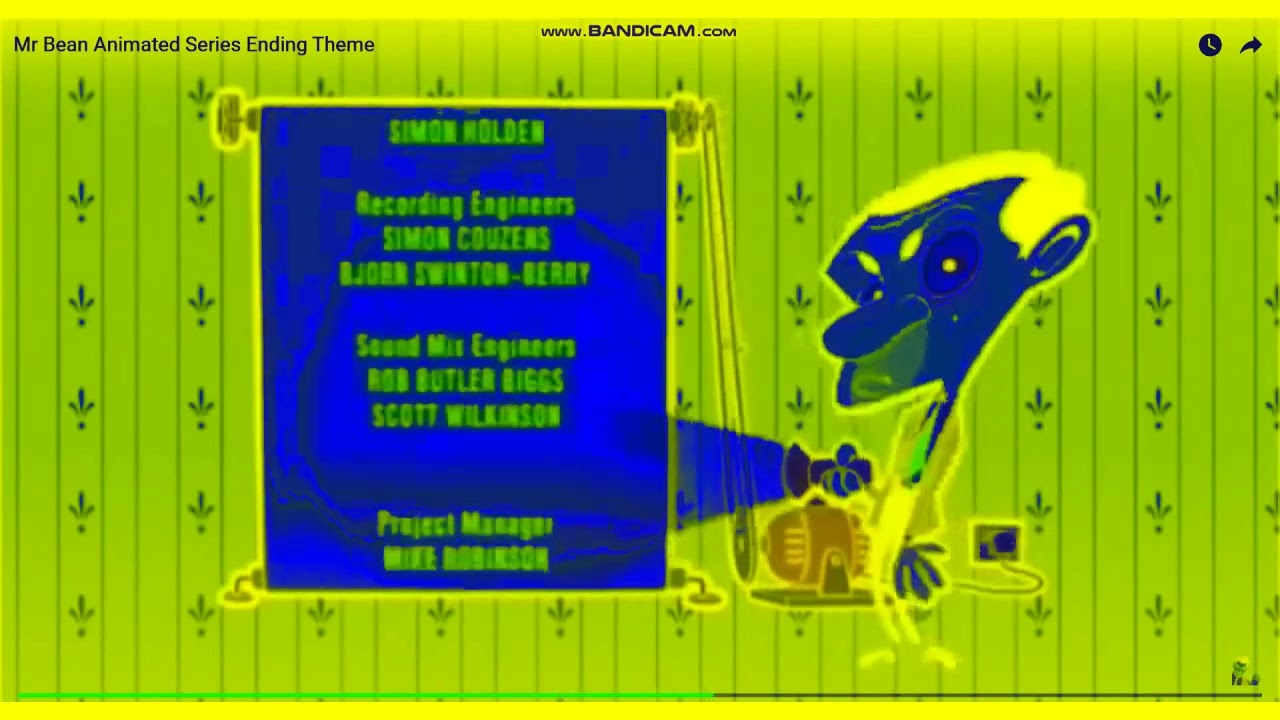 Mr  Bean Animated Series Ending Theme Effects