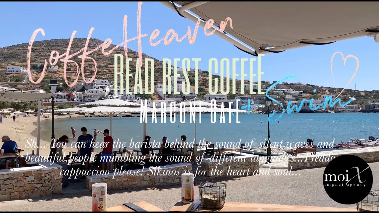 Exquisite coffee and charming views at Marconi Café in Sikinos