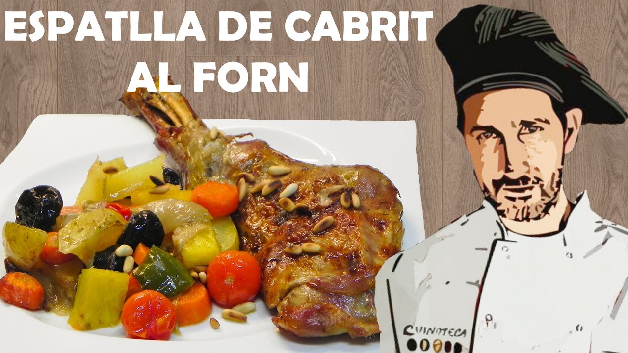 Espatlla de cabrit al forn feta a temperatura baixa amb patates i més guarnició || Receptes de cuina