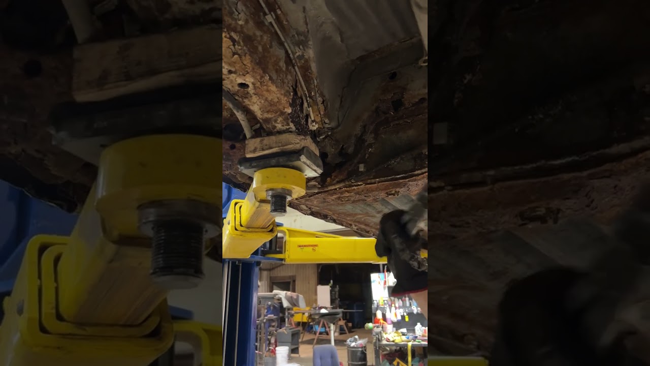 Underneath Of Car Very Rusty