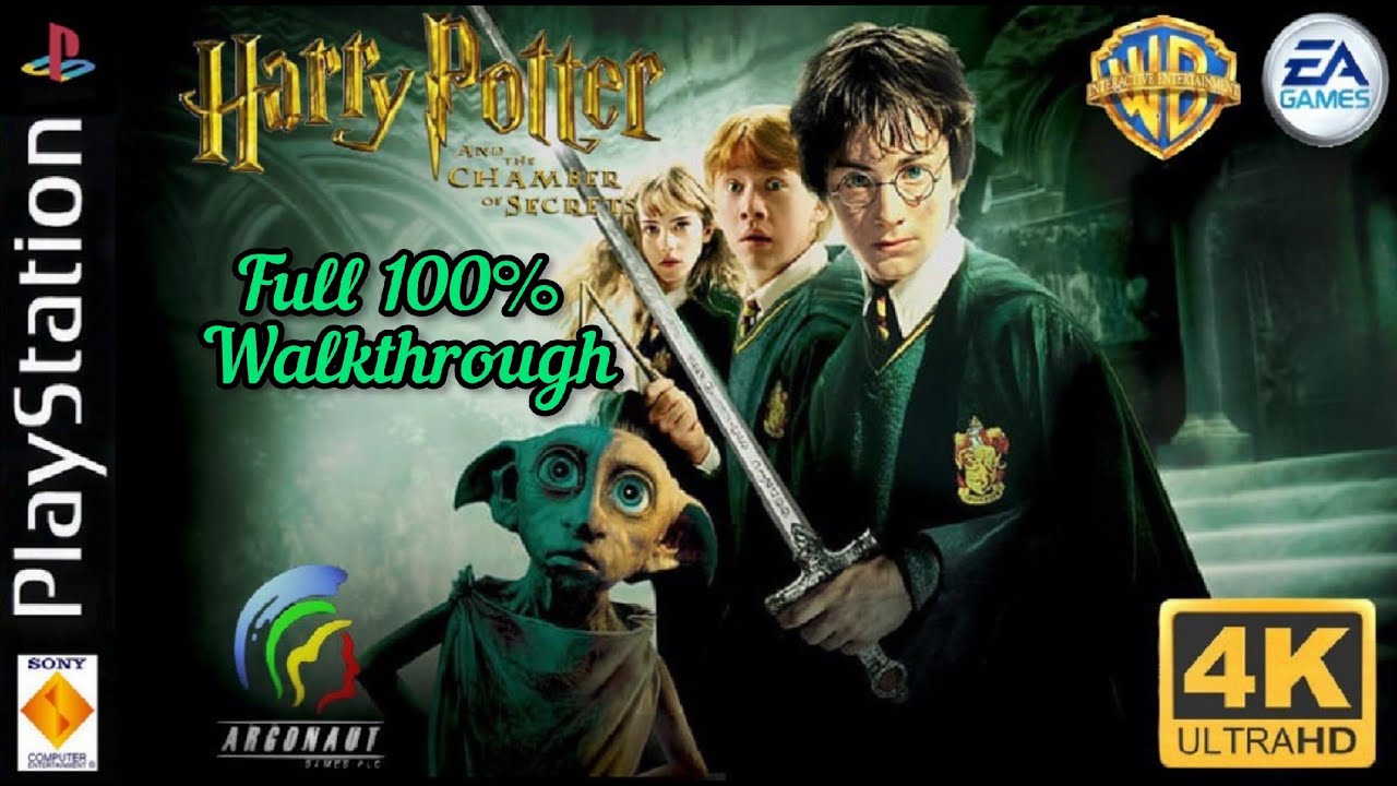 Harry Potter and the Chamber of Secrets [PS1] Full 100% Walkthrough - 4K60ᶠᵖˢ UHD