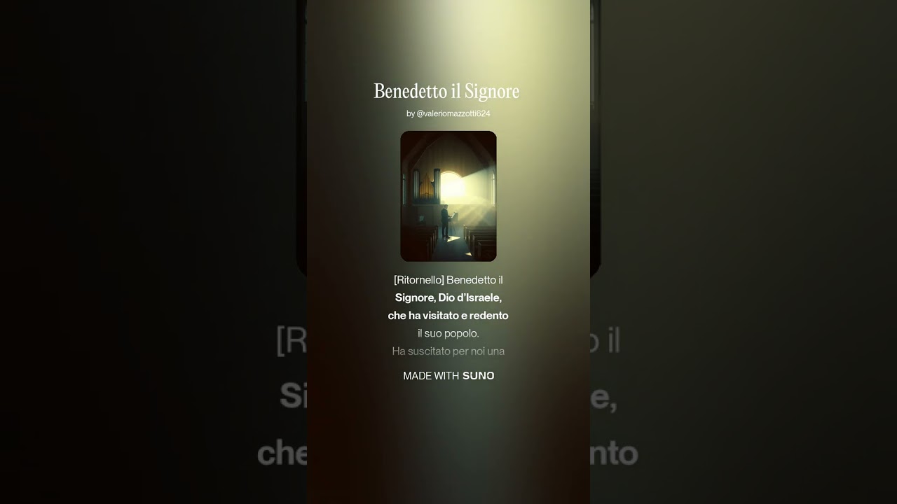 Benedetto il Signore 