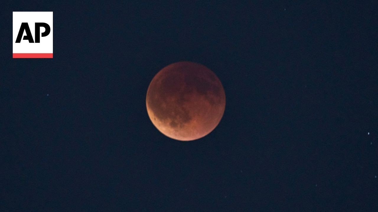 Watch the blood moon during total lunar eclipse over Israel, Iraq and Dubai