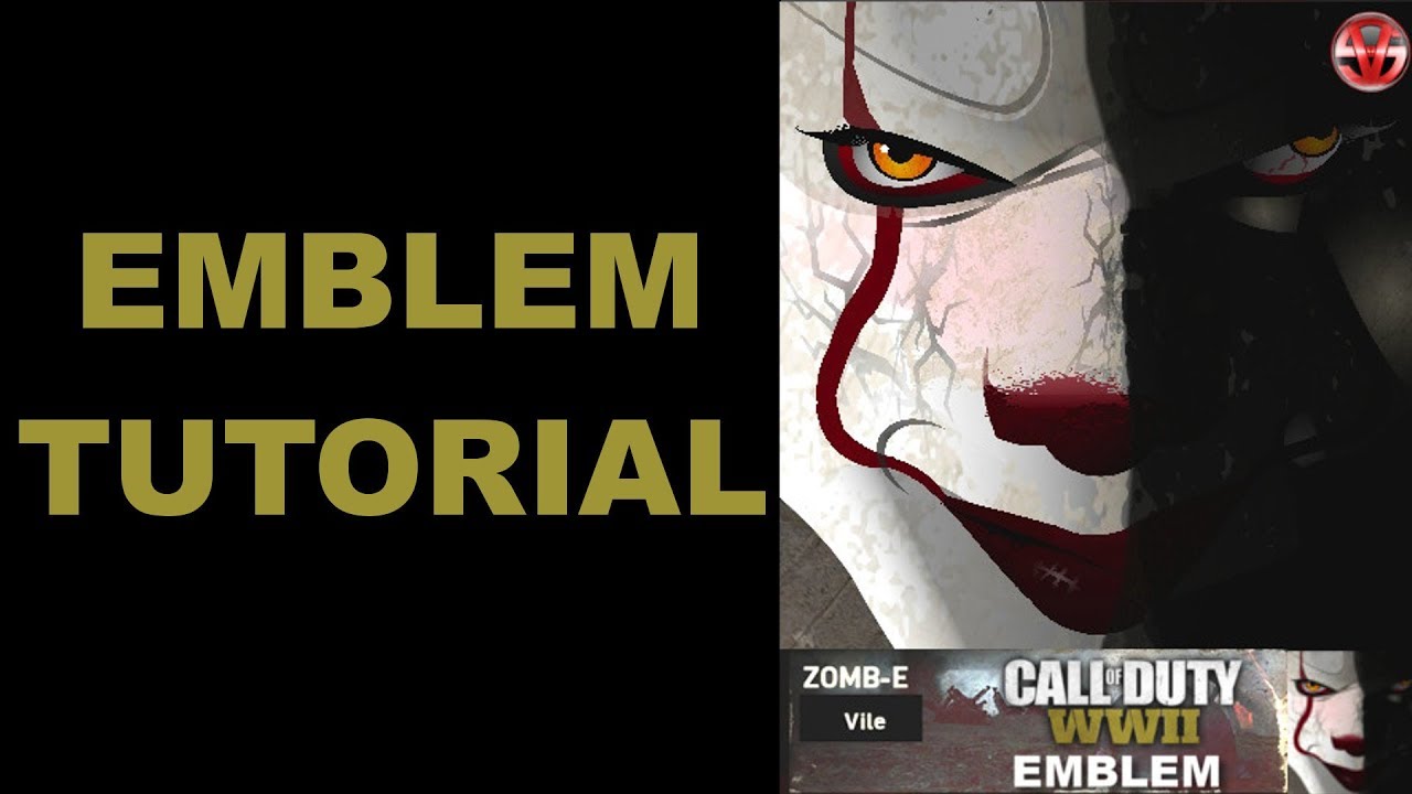 Pennywise (IT) - Call of Duty WWII EMBLEM TUTORIAL