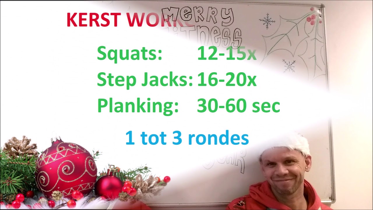 Blijf trainen tijdens de kerstvakantie - workout voor starters