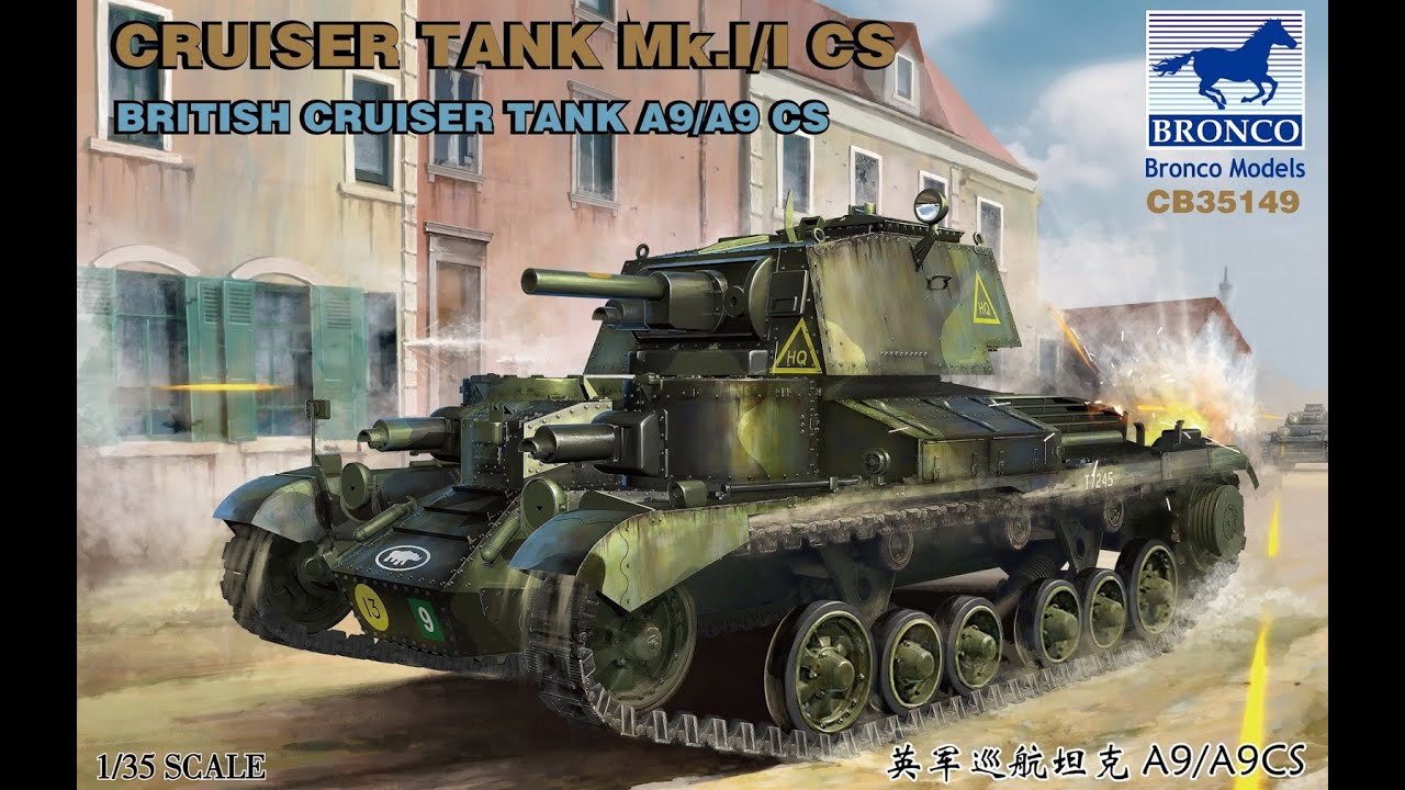 Bronco 1/35 Scale British A9 Cruiser Tank MK I   Painting, Weathering and Final Reveal