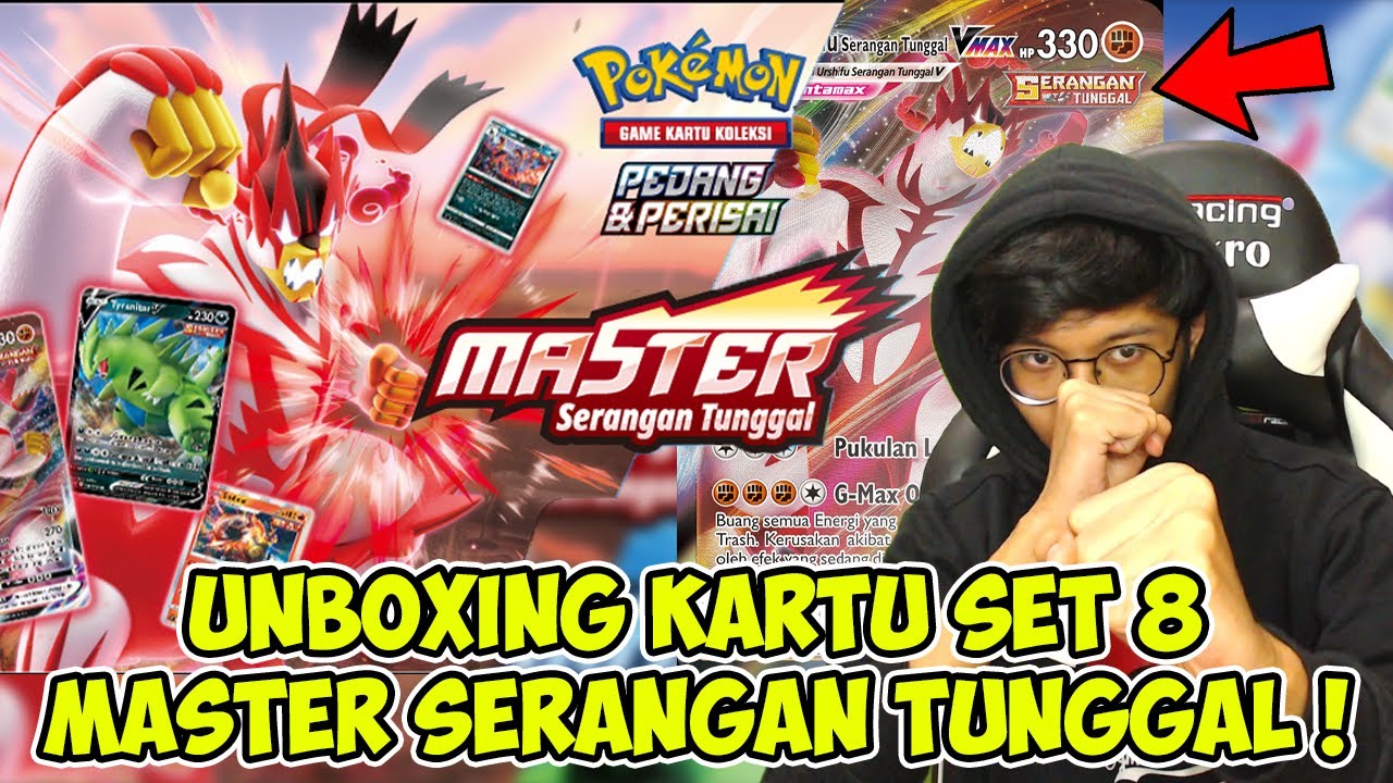 AKHIRNYA TIBA !! UNBOXING KARTU POKEMON INDONESIA SET 8 MASTER SERANGAN TUNGGAL !!