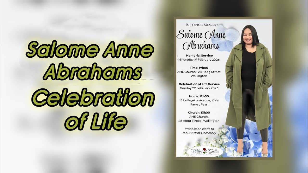 Final  Goodbye of the Late Salome Abrahams