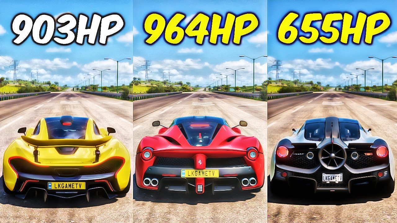 FH5 DRAG RACE! MCLAREN P1 Vs LAFERRARI Vs GMA T.50