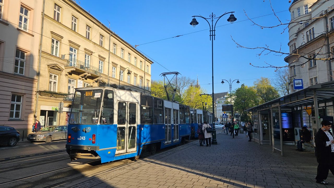MPK Kraków - Konstal 105Na #RZ242 + 105NaD #RZ243 | linia 13