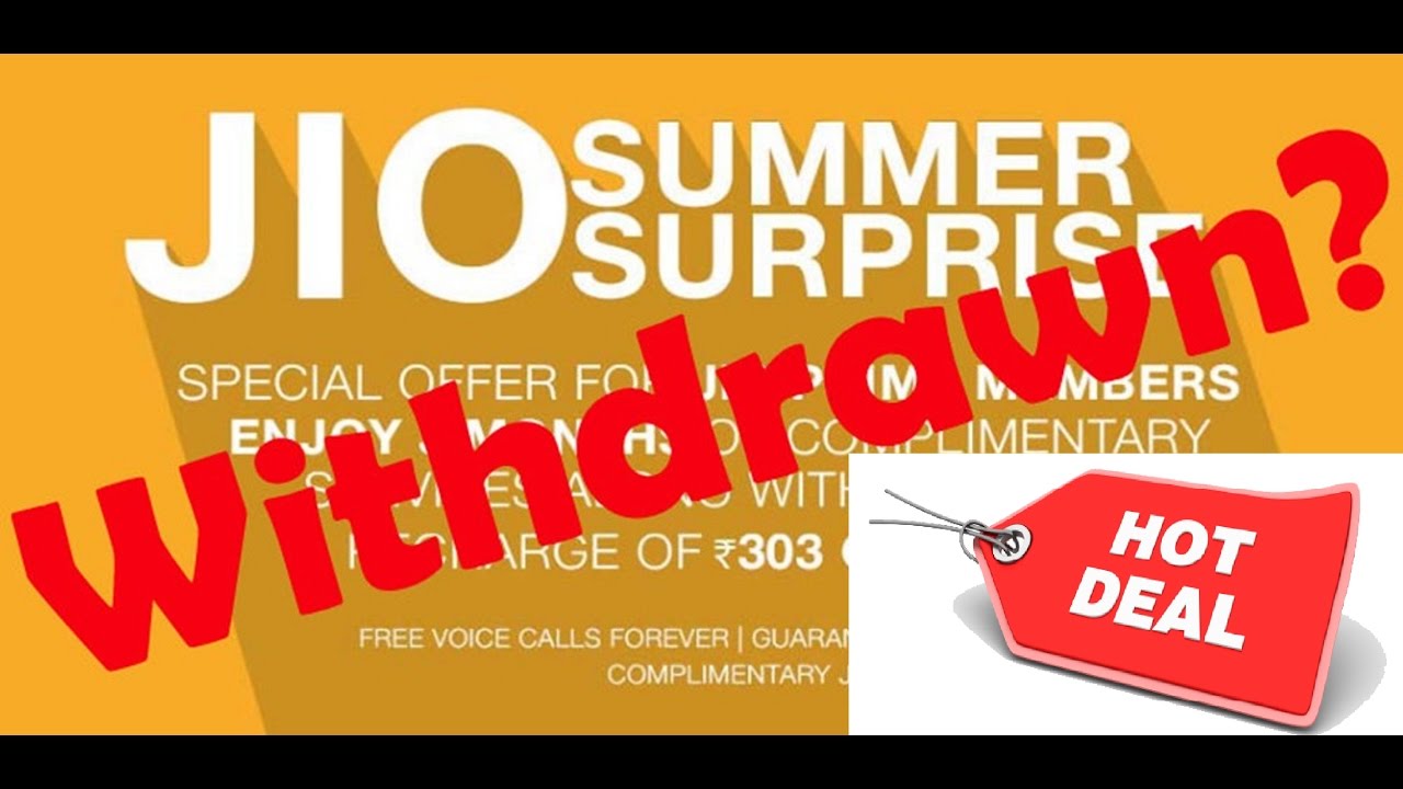 ***JIO SUMMER SURPRISE OFFER AGAIN??***