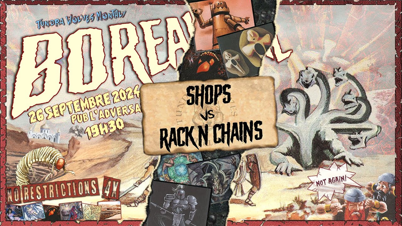 MONO BLACK vs SHOPS, Old School MTG - 4/4 Tundra Wolves Monthly (2024-09)