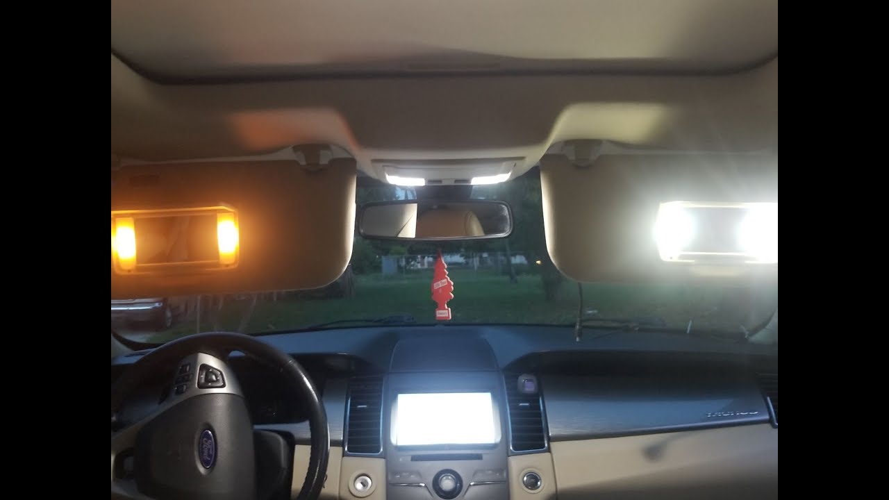 2013 Ford Taurus got LED Visor/Vanity Mirror Lights