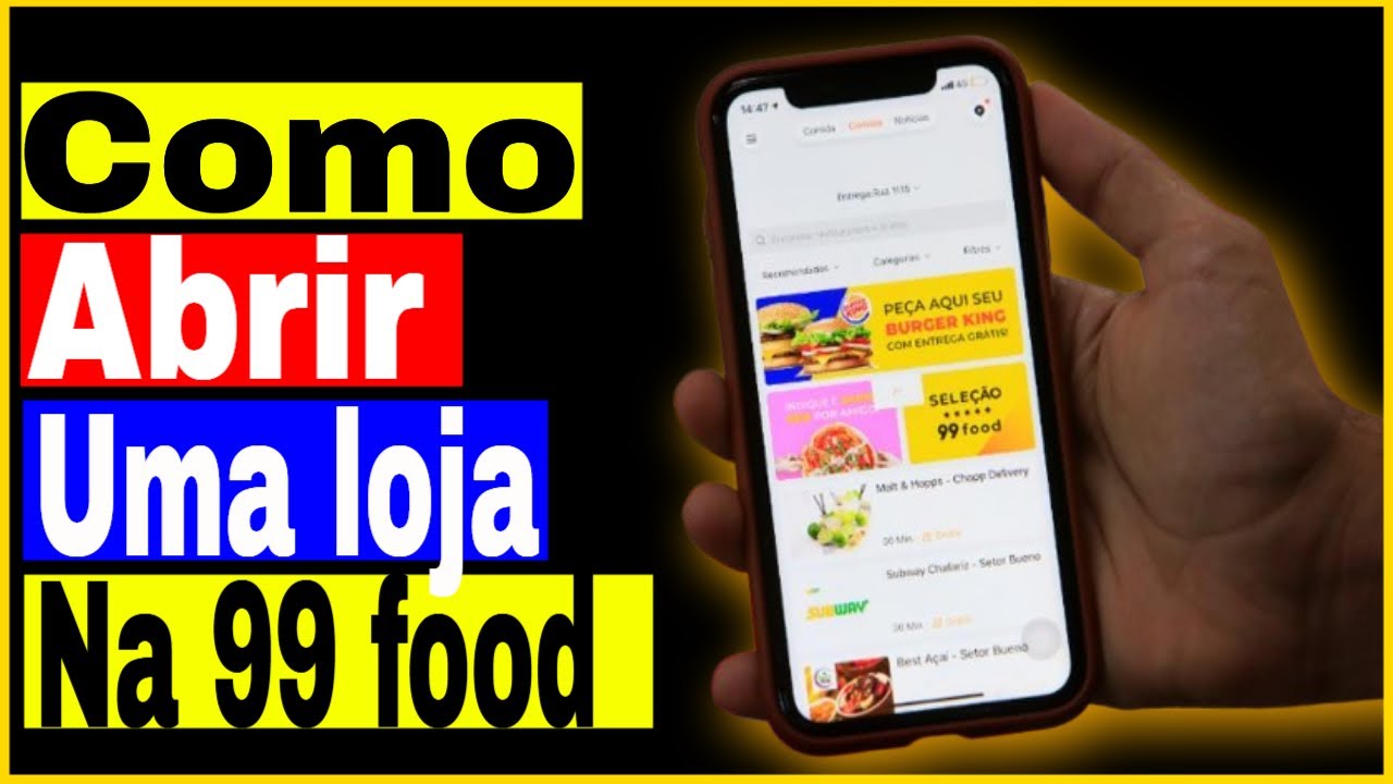 Como abrir uma loja na 99Food