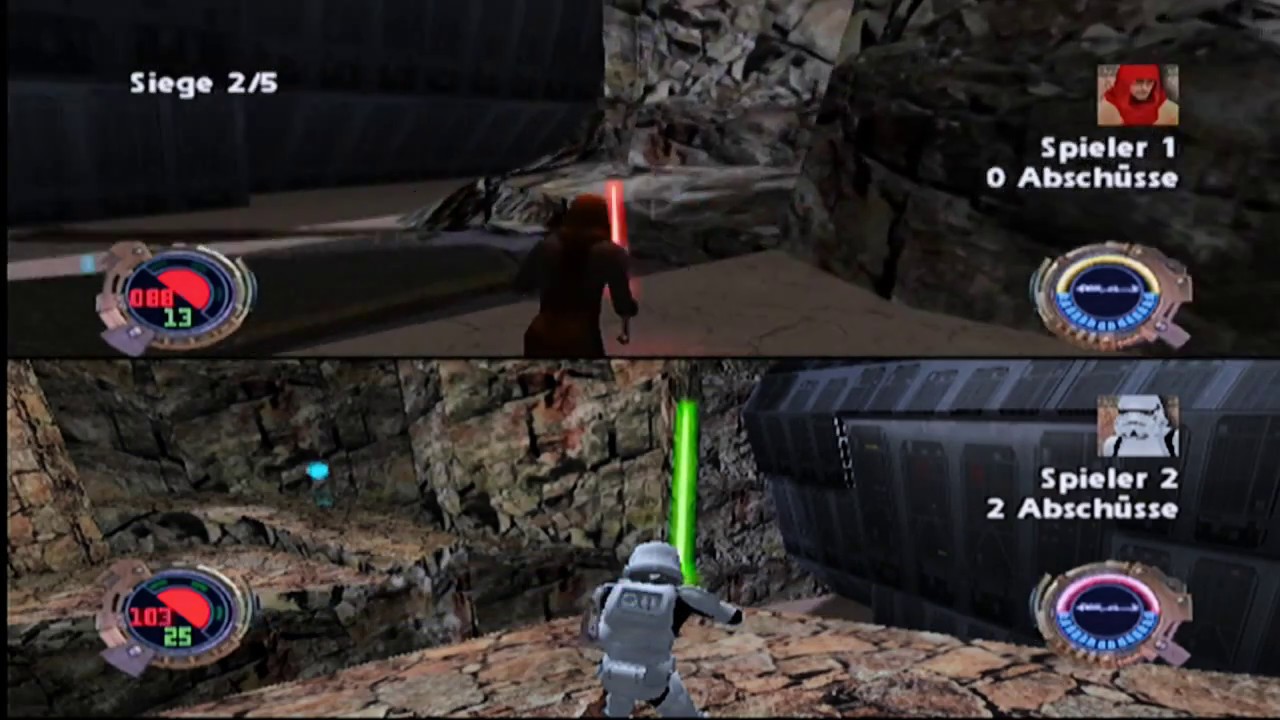 [XBOX] Star Wars Jedi Knight II: Jedi Outcast - Splitscreen Jedi-Arena #2 (feat. SketchyMidget)