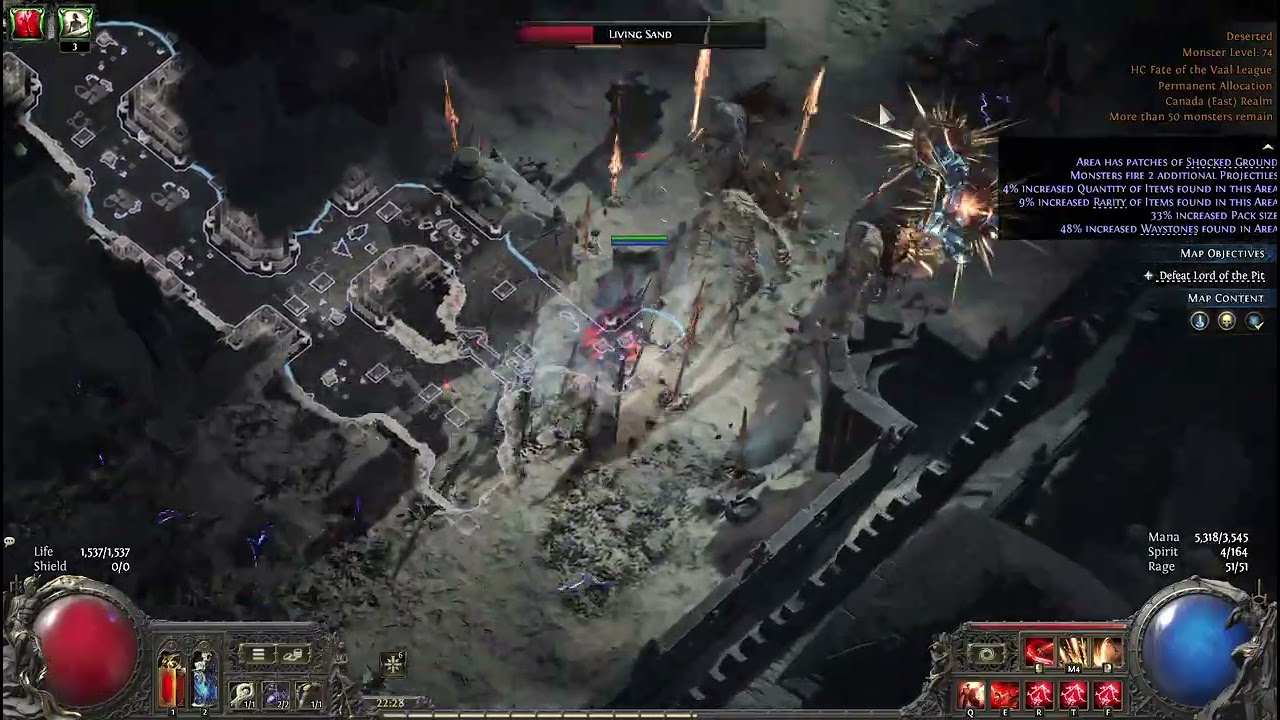 PoE 2 0.4 Hardcore Fate of the Vaal Oracle Mana Life Hybrid