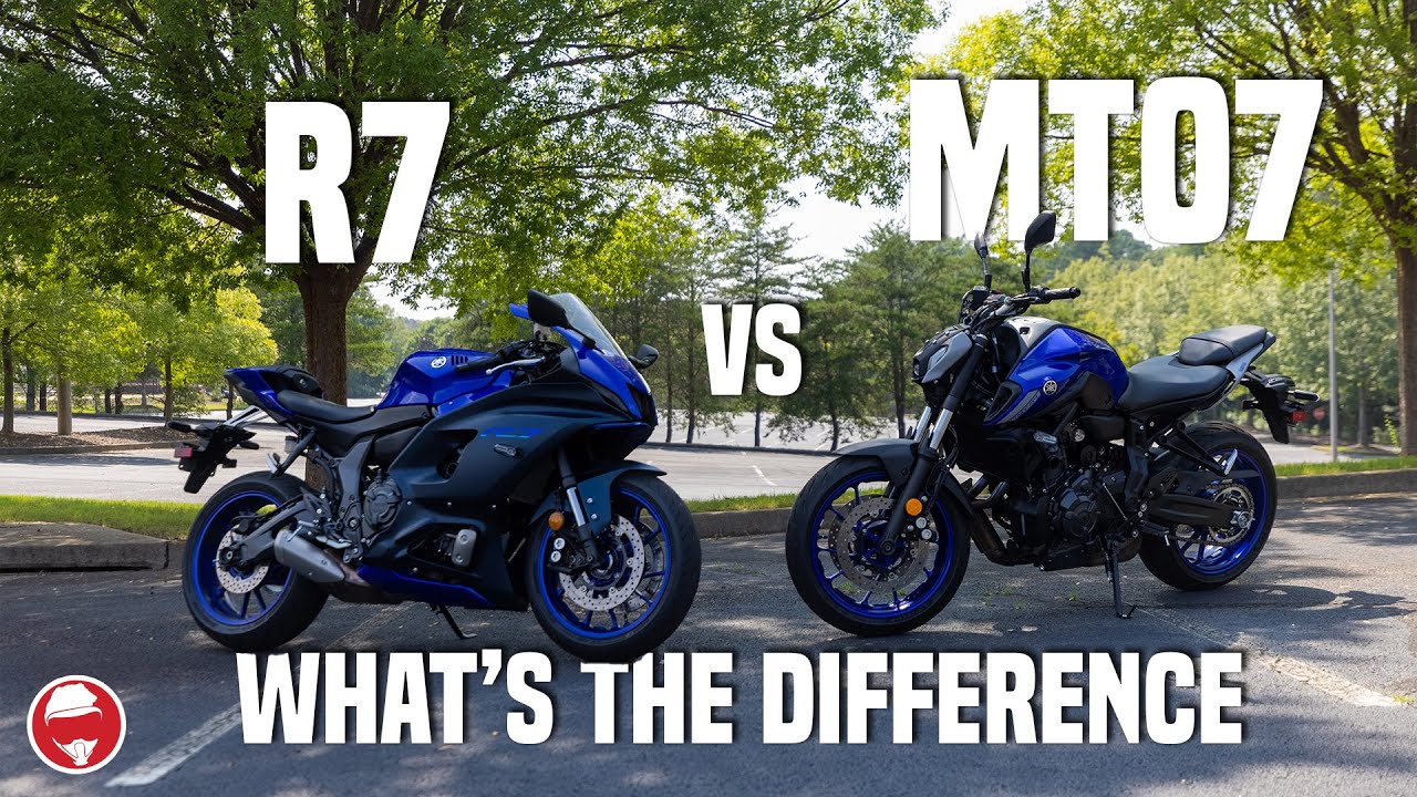 Yamaha R7 против MT07 | Технические различия