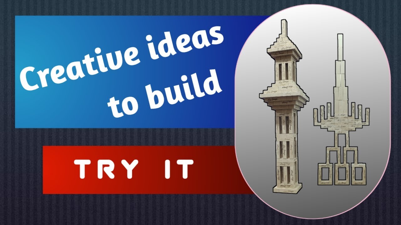 Two creative ideas for having fun with Jenga blocks