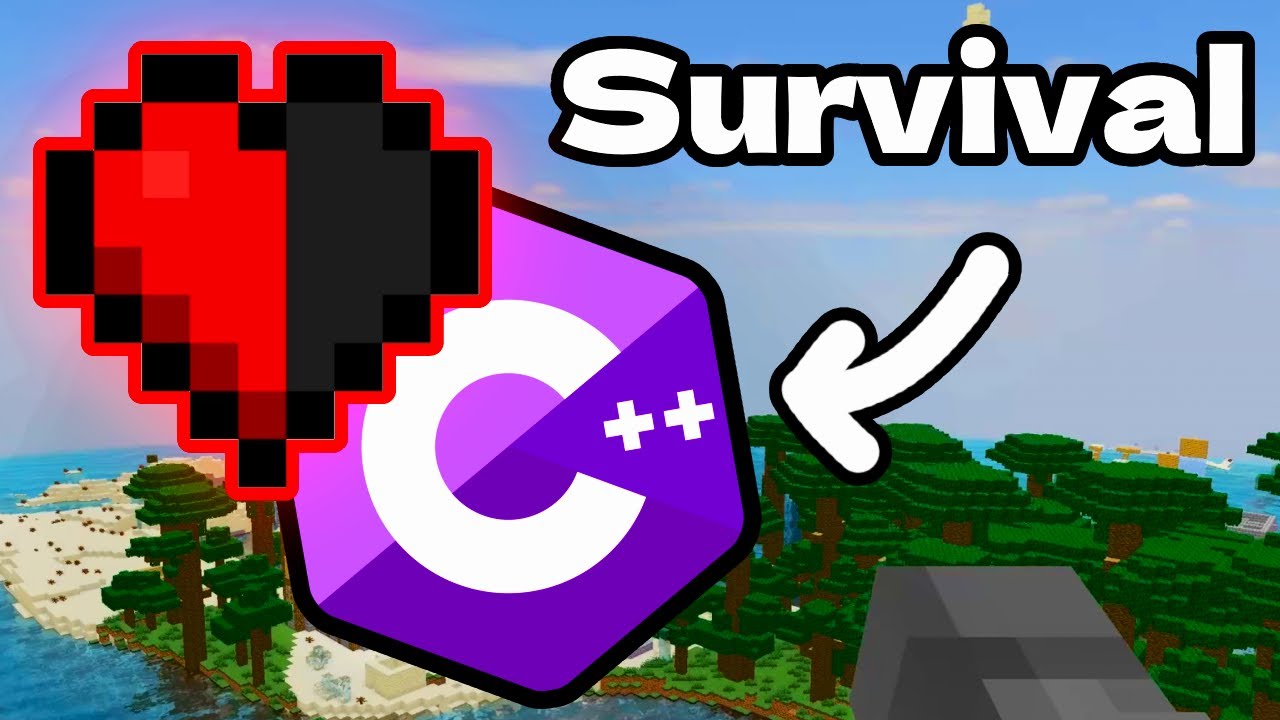 I added the survival mode to my C++ Minecraft Clone!