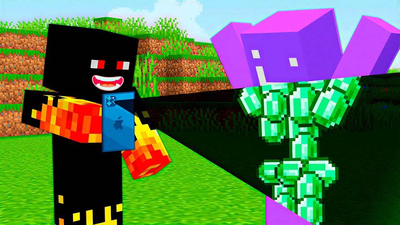 Usei um CELULAR com RAIO-X no Minecraft