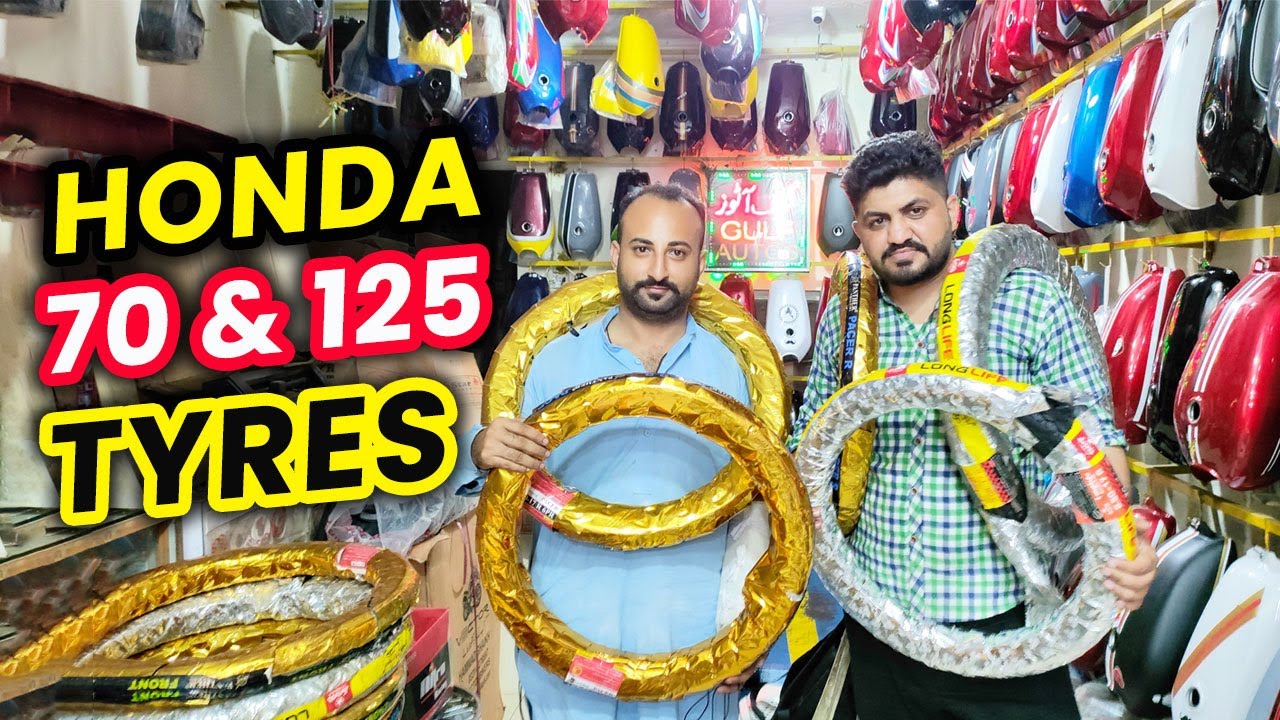 Honda 125 and 70 Tyres Market in Rawalpindi | Bike Tires Prices in Pakistan | Motorcycle Tires 2023