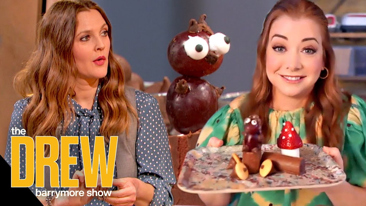 Alyson Hannigan Teaches Drew How to Make Squirrel-Shaped Snack for Her Kids