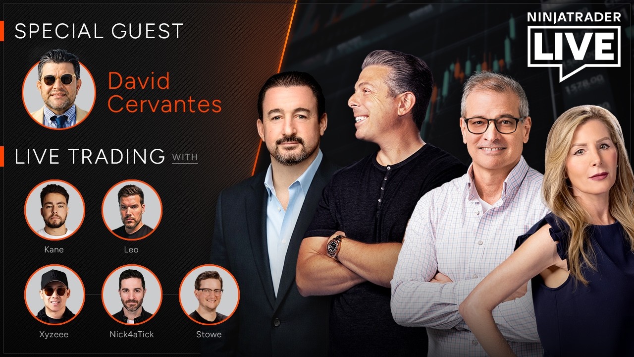 NinjaTrader Live | Trading + Analysis | David Cervantes, Kane + Leo, Nick + Xy + Stowe (6/24/26)
