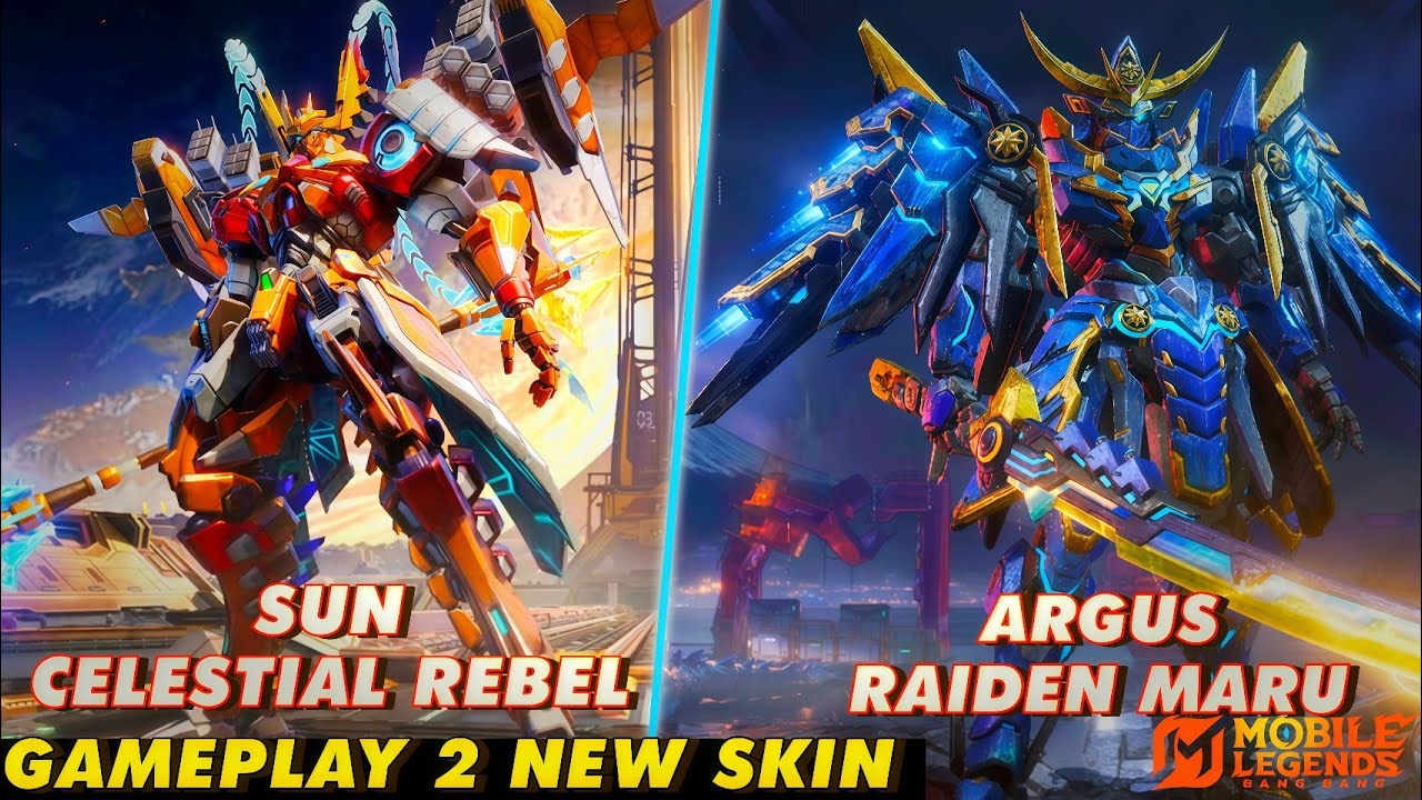 GAMEPLAY 2 NEW SKIN | SUN ARGUS COLLECTOR TITAN | SUN CELESTIAL REBEL | ARGUS RAIDEN MARU