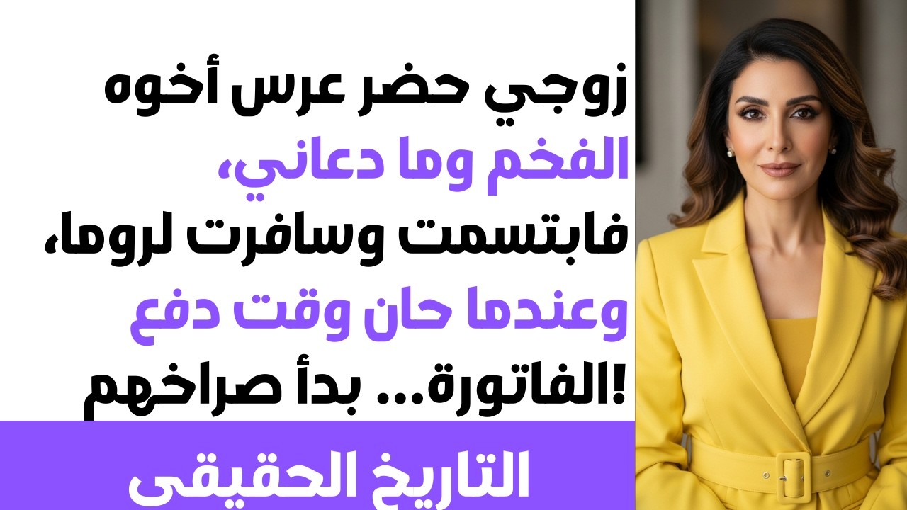 🚫 لم يتم دعوتي لحضور حفل زفاف شقيق زوجي 💒 فذهبت لروما بابتسامة 😏 وعندما حان وقت الدفع، وقعت الكارثة.