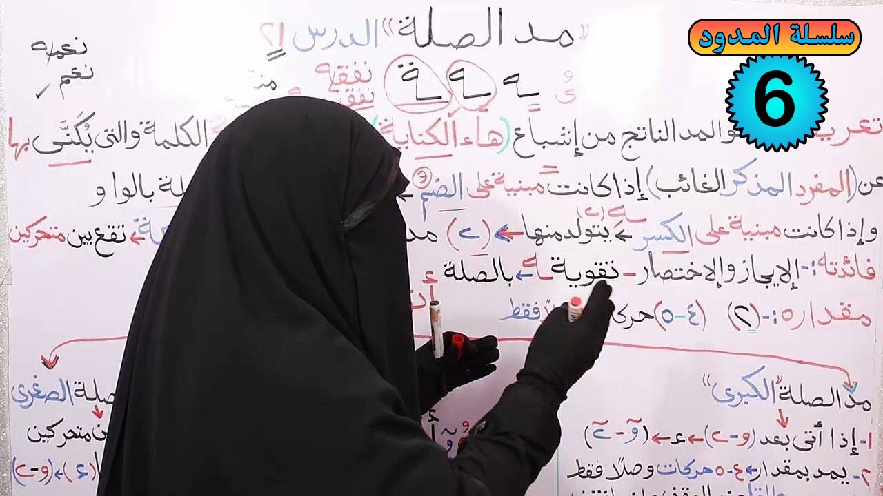 (21) مد الصلة (الصغرى _ الكبرى) و حالات هاء الكناية، وكيف تولد مد الصلة منها؟