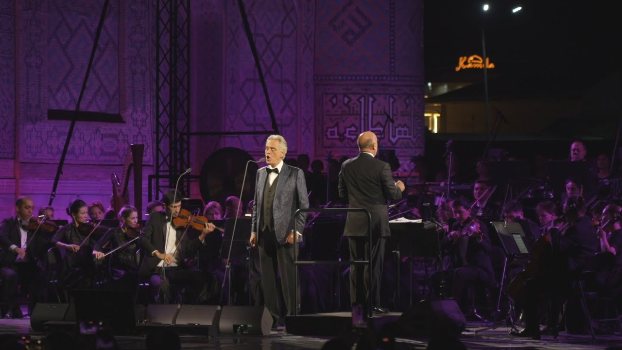 Andrea Bocelli in Samarkand Uzbekistan. Андреа Бочелли в Самарканде. 2025