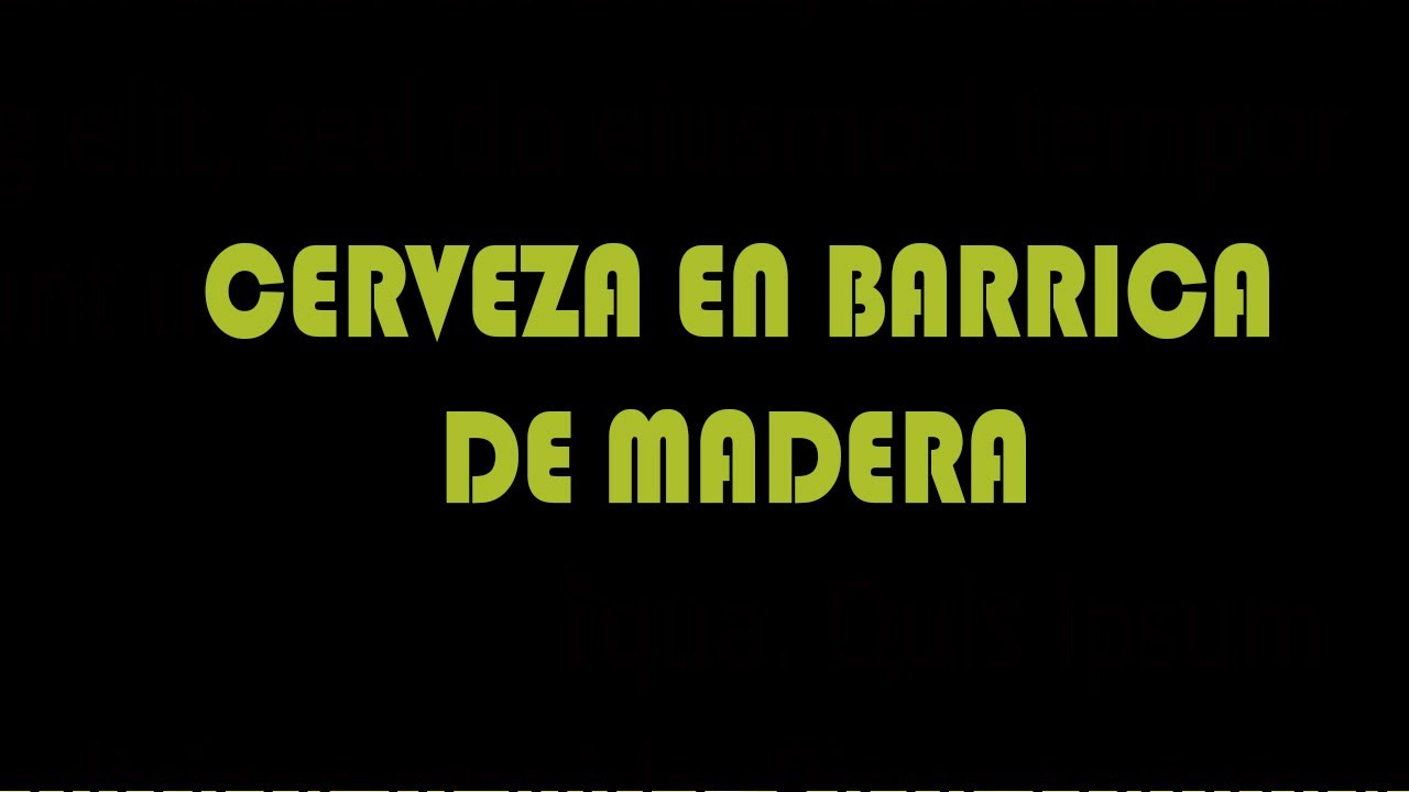 CERVEZAS EN BARRICAS DE MADERA