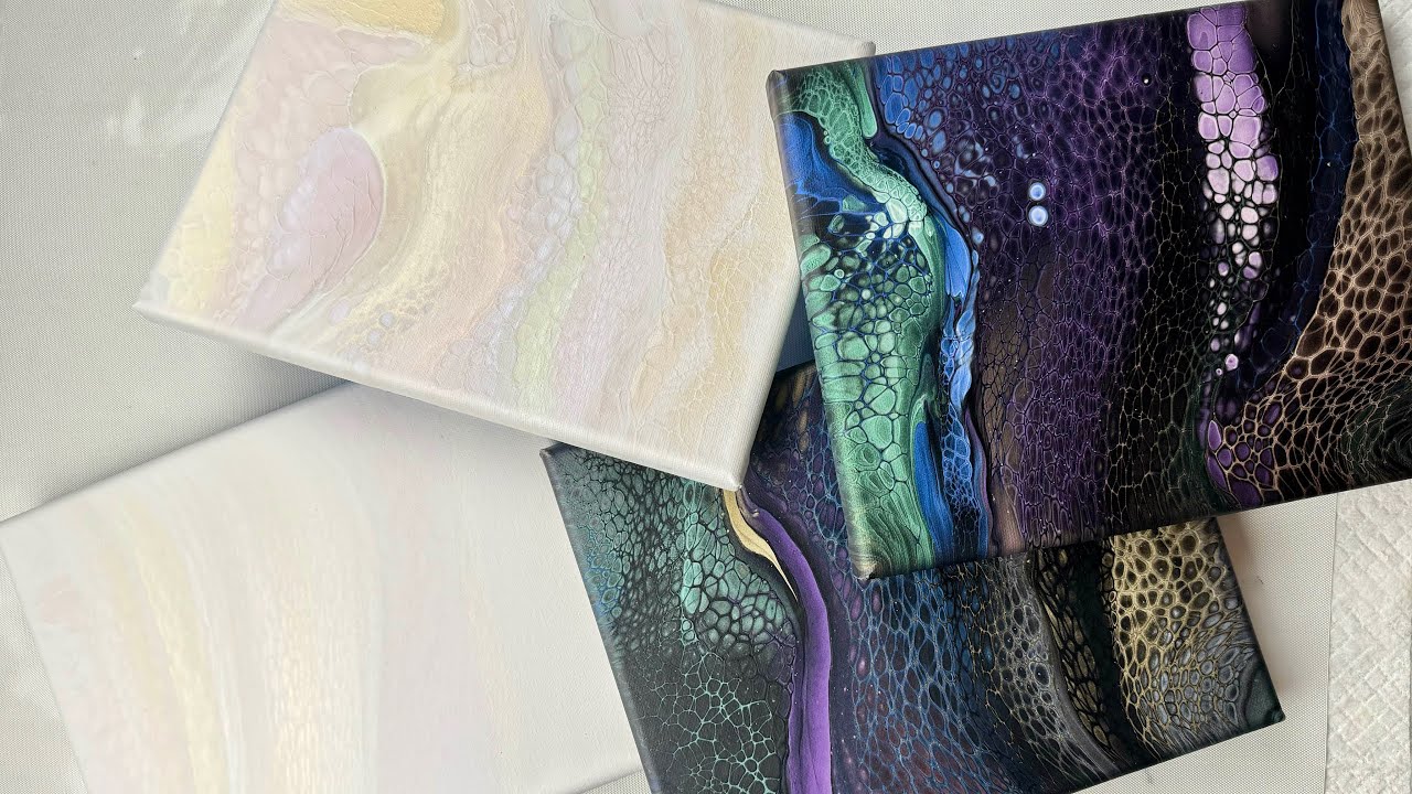 Amsterdam Pearlescent Paints VS Golden Interference Paints… A Quick Guide and Comparison…