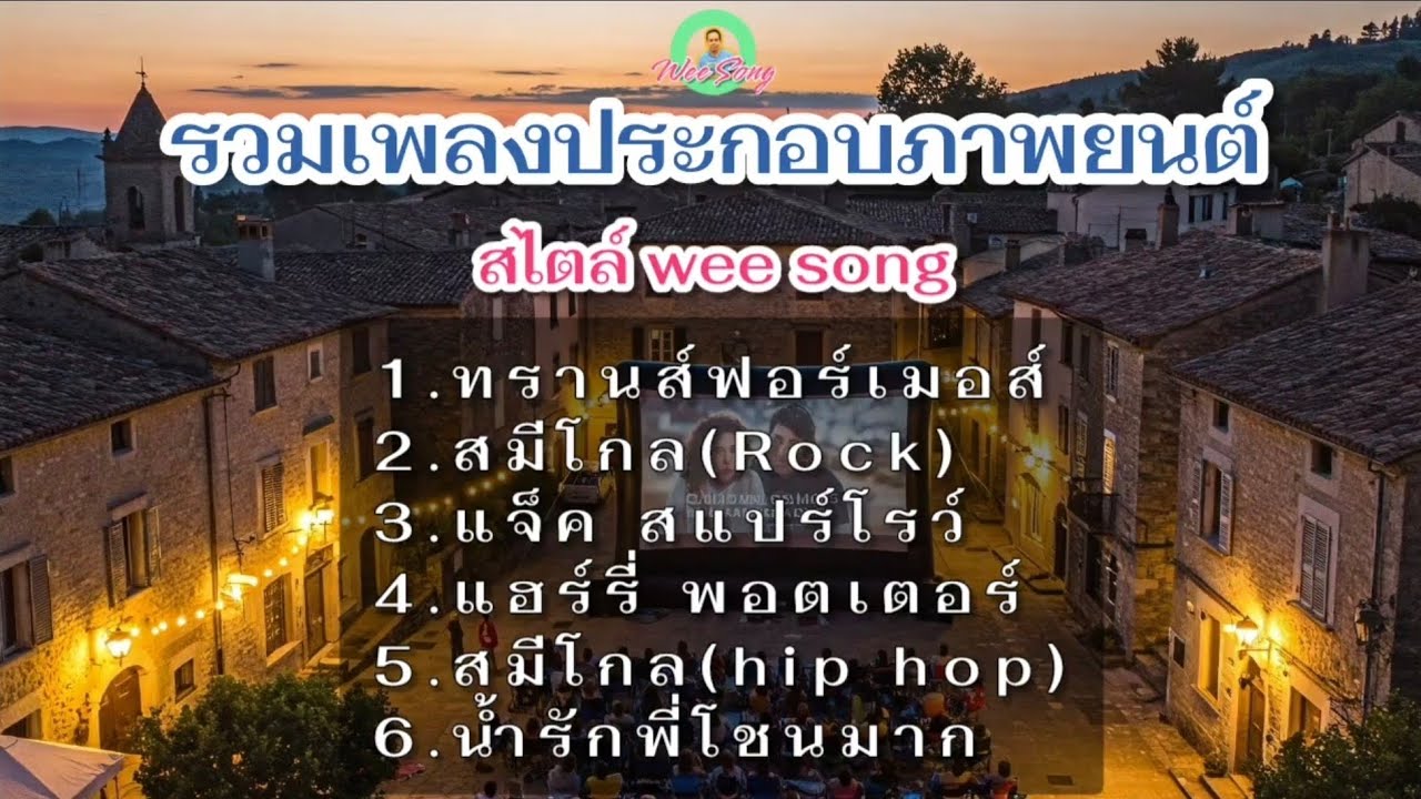 รวมเพลงประกอบภาพยนต์ สไตล์ wee song #เพลงเพราะ #music #รวมเพลง