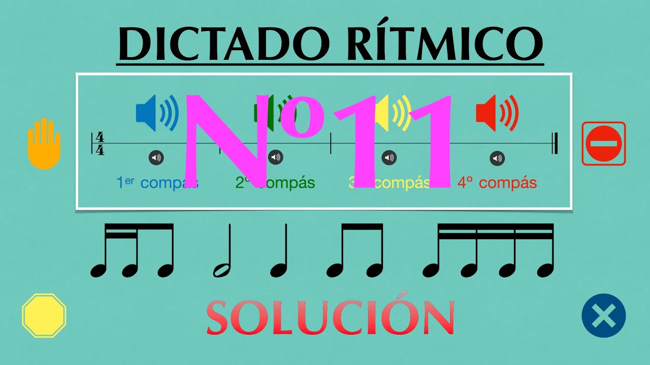 Dictado rítmico nº11: Grupo Semicorcheas-corchea