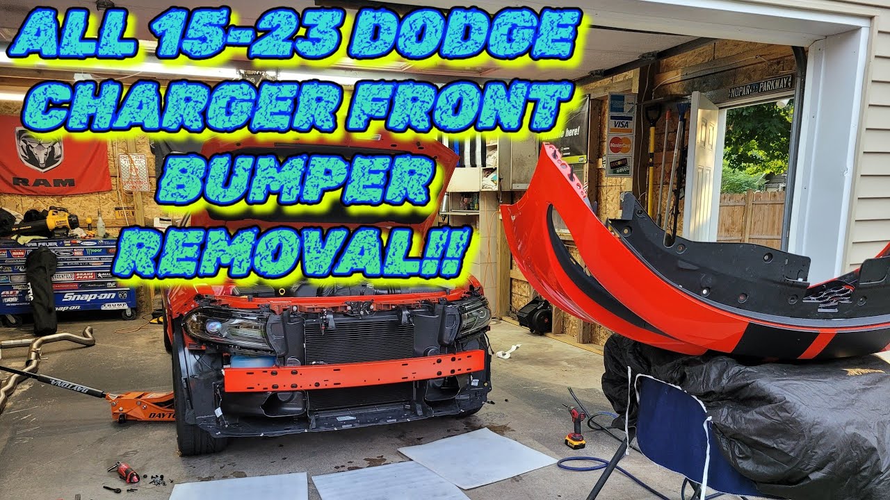 Снятие переднего бампера Dodge Charger