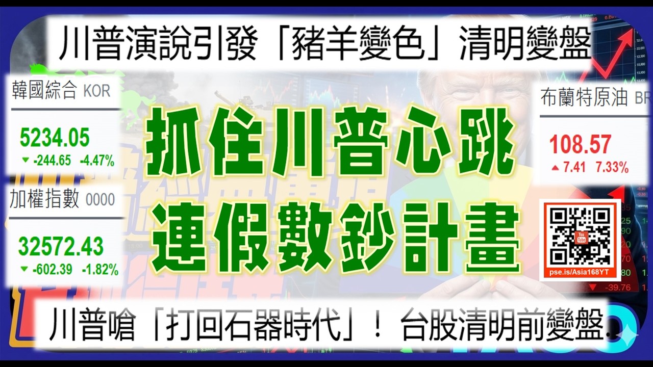 亞洲我最驫20260402　抓住川普心跳  連假數鈔計畫