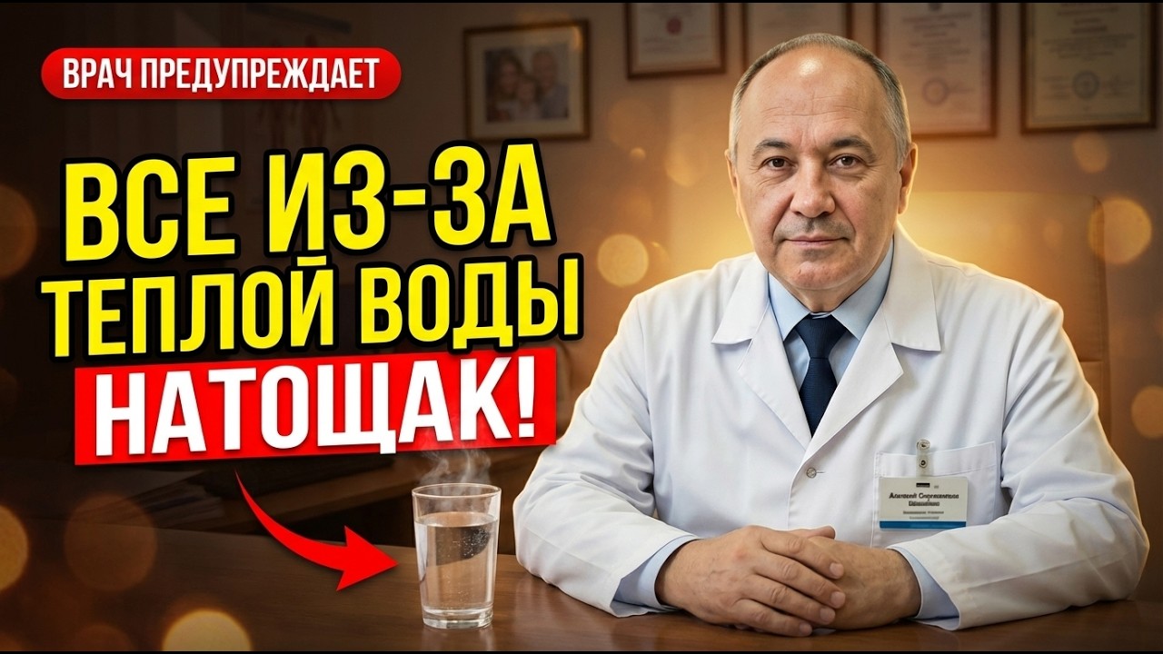 СТАКАН ТЕПЛОЙ ВОДЫ утром вызывает НЕОБРАТИМЫЕ ПРОЦЕССЫ в организме