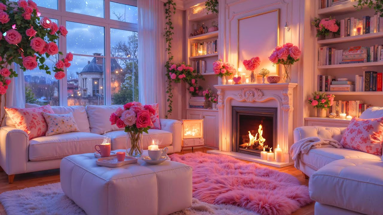 Soothing Cabin Winter Ambience ❄️🔥 Instrumental Winter Music With Fireplace & Relaxing Piano Music