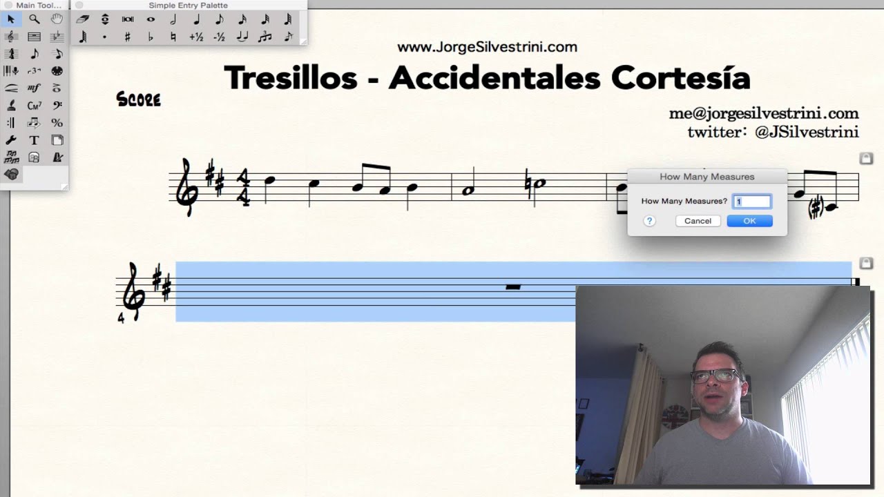 Cómo Colocar Y Añadir Accidentales de Cortesía en Finale 2014 // Jorge Silvestrini