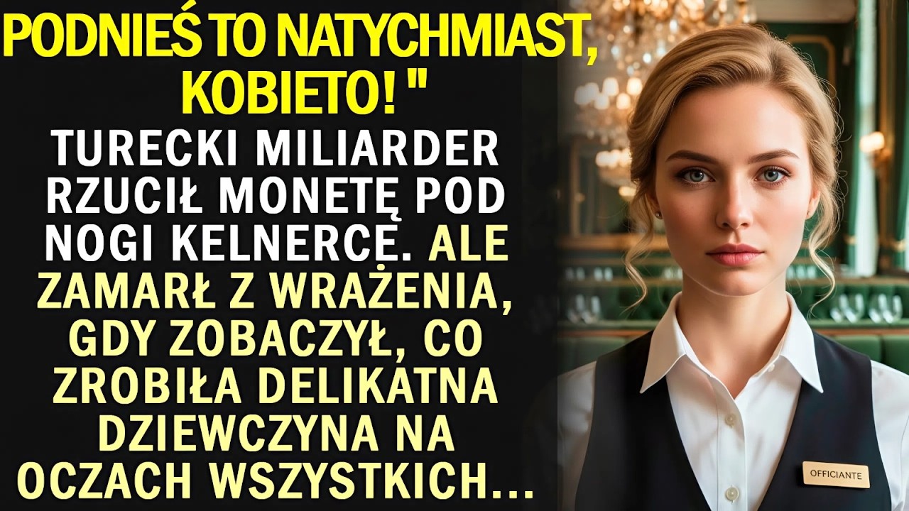Chcąc upokorzyć kelnerkę, turecki miliarder rzucił monetę, lecz zakrztusił się jej odpowiedzią...