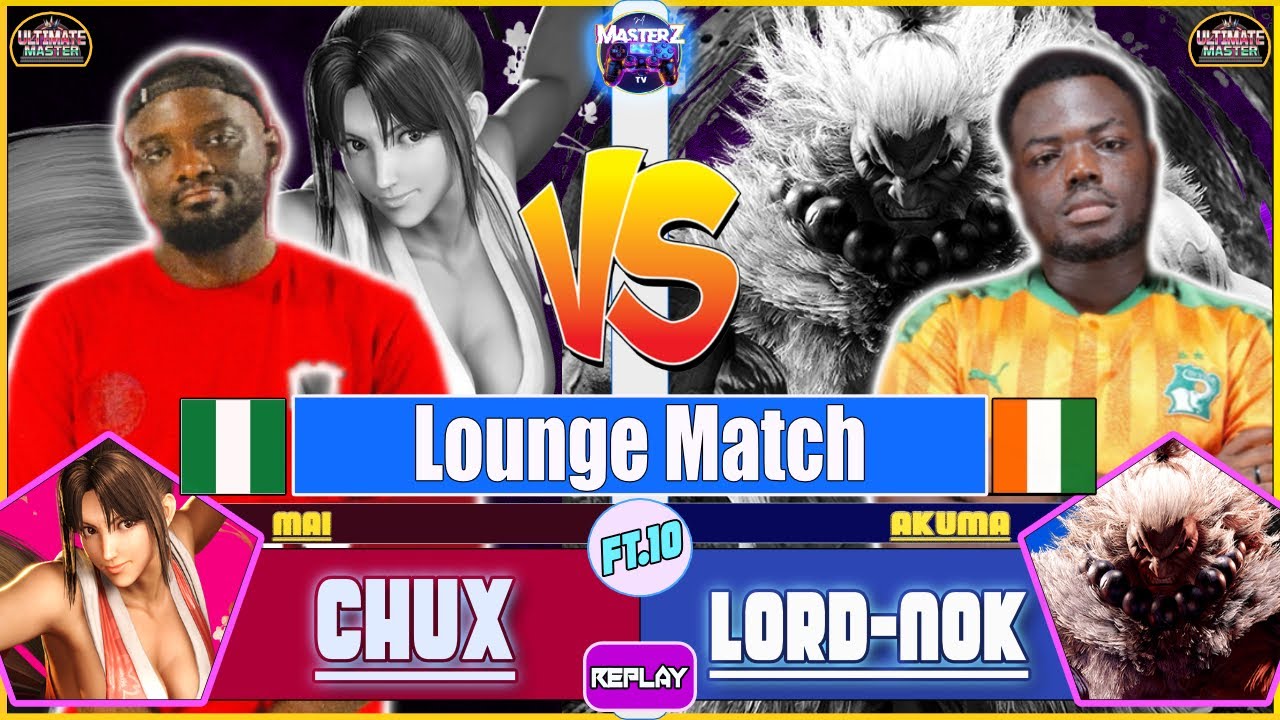 SF6 REPLAY 🔥 CHUX (mai) VS LORD NOK  (akuma) 🔥 High level gameplay