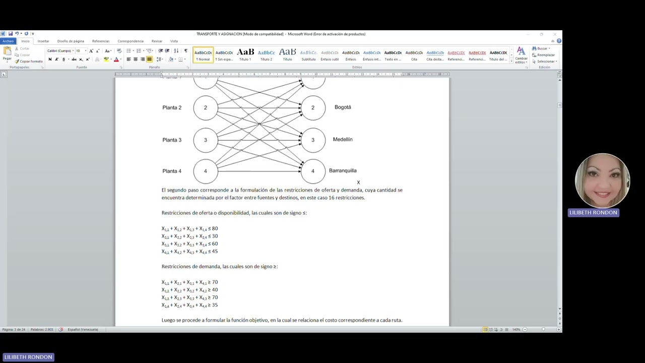 CLASE 1 TERCER CORTE  TRANSPORTE Y ASIGNACION