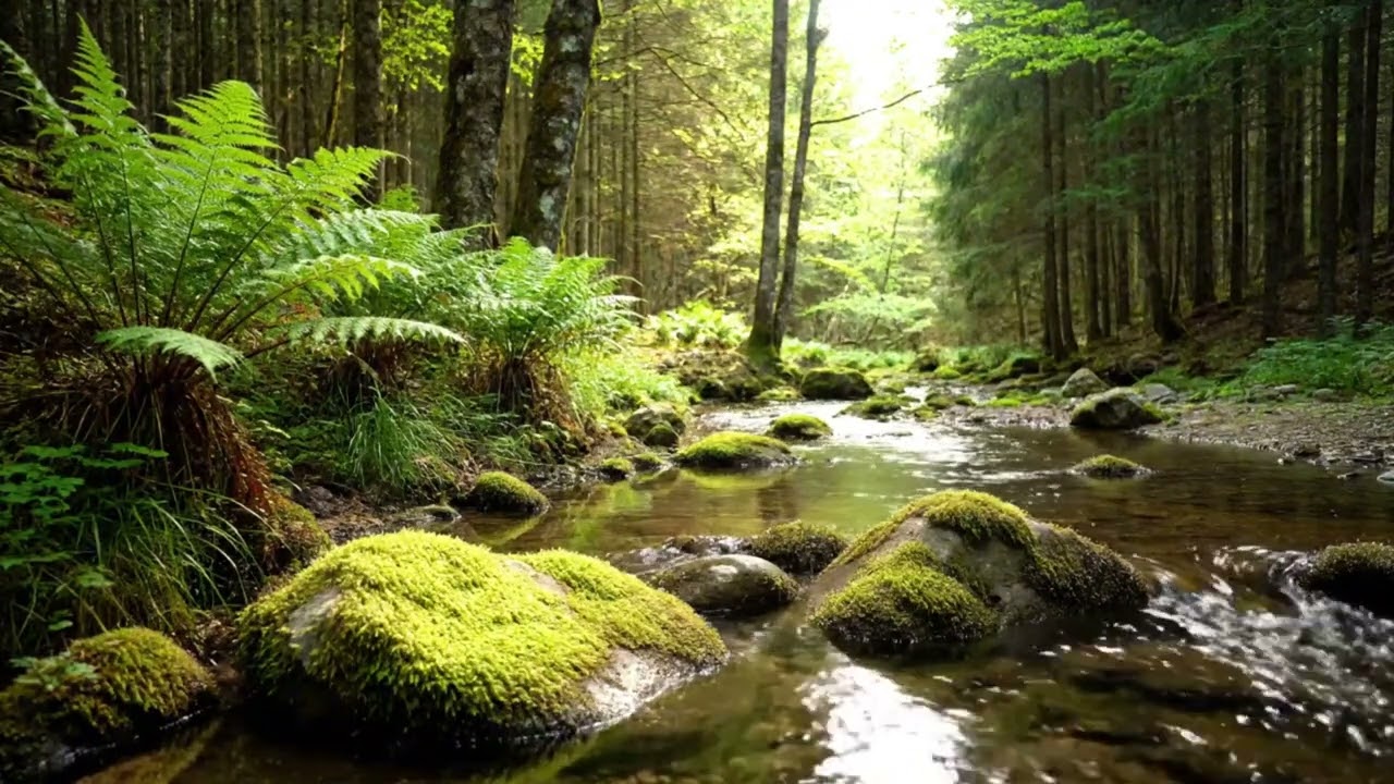 Mountain Water Flow Serenity | Calm Nature Sounds